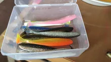 QXO 10pcs/Lot 7cm 10cm 13cm Soft Worm Lures Silicone Bait Sea Fish Pva Swimbait Wobblers