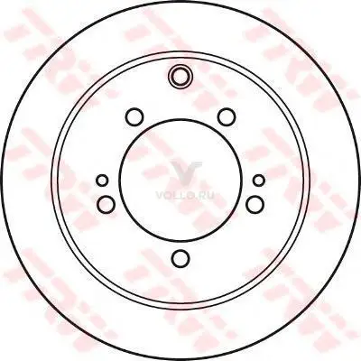TRW DF4913 Диск тормозной задн MITSUBISHI: PAJERO PININ 99