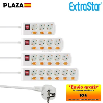 

ExtraStar®Power outlet strip with single switch, 3680W/250V, 2/3/4/5/6 outlets