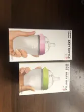 Biberones de silicona para bebé, Verde Botella/rosa, 5 oz y 8 oz, 2 paquetes, sin BPA