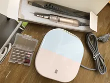 Nuevo diseño de lijadora eléctrica de uñas, 35000 RPM, máquina de manicura de Metal con pantalla HD, equipo de arte de uñas