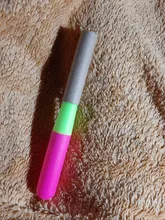 Agujas de ganchillo para cabello trenzado Jumbo y trenzas de ganchillo, 1 unidad, 15Cm, Color rosa y limón, de plástico para tejer