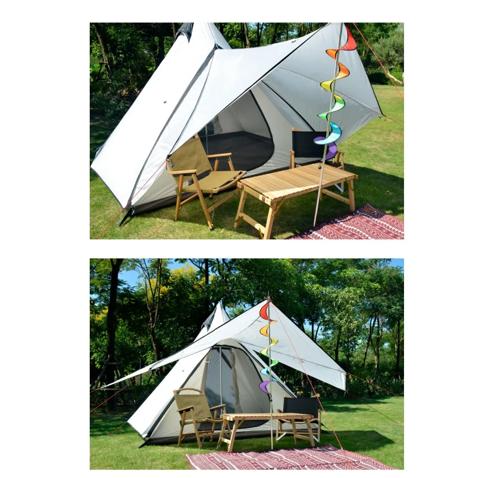 12'x10'x8'Dome кемпинговая палатка 5-6 человек 4 сезона двухслойные водонепроницаемые анти-УФ ветронепроницаемые палатки Семейные уличные кемпинговые палатки