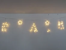 LED Deer Star Moon Curtain Light 220V 110V Christmas Garland String Fairy Lights Outdoor