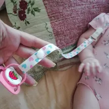 Clip de cadena para chupete de bebé, Clip para chupete soporte para pezones, punto de dibujos, 1 Uds.