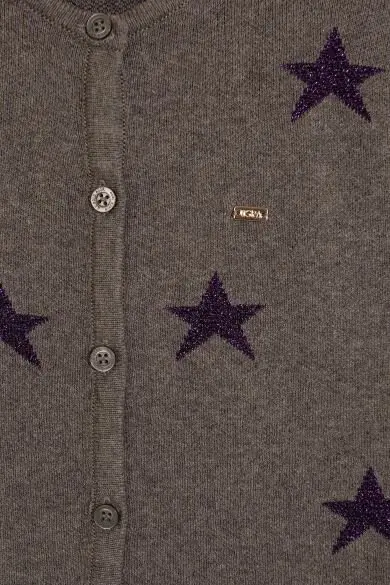U.S. POLO ASSN. Серый короткий топ кардиган
