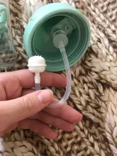 Botella de paja de agua potable con dibujos de animales para niños, Bola de gravedad, taza de bebé con correa para el hombro