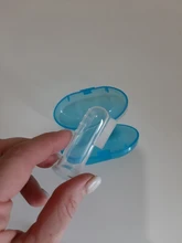 Juego de cepillos de dientes suaves para bebés, caja de silicona, cuidado de los dientes, higiene, 1 Juego