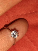 Anillos de Compromiso de boda para mujer, de Color plata joyería femenina, anillo de circonia de 6 capas con piedra, joyería al por mayor R013