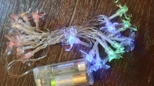 Adornos navideños para el hogar, guirnalda colgante con luz LED de copo de nieve para decoración de árbol de Navidad, regalo de Navidad, Año Nuevo, 2020