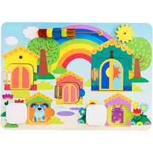 Бизиборд Деревяшки "Кто где живет"