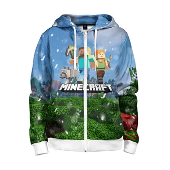

Children's sweatshirt 3D with zipper Minecraft/Minecraft