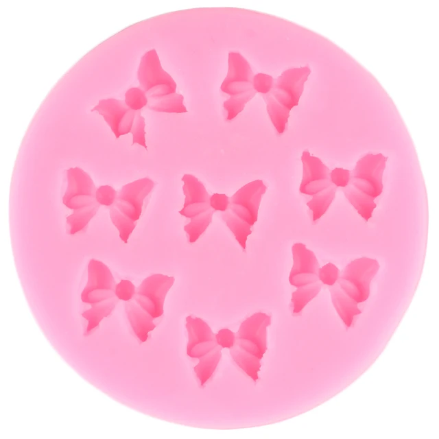 Mini Íjak Szilikon Öntőszekrények Csokornyakkara Cupcake Topper Fondant Penész Diy Torta Dekorációs Szerszámok Cukorkás Gyanta Agyag Csokoládé Gumpaste - Image 5