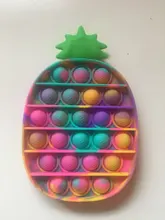 Juguetes antiestrés para aliviar el autismo, juguete sensorial antiestrés, multicolor, Burbuja, Simple, hoyuelos, envío gratis