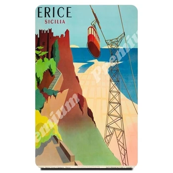 

Italy souvenir magnet vintage tourist poster