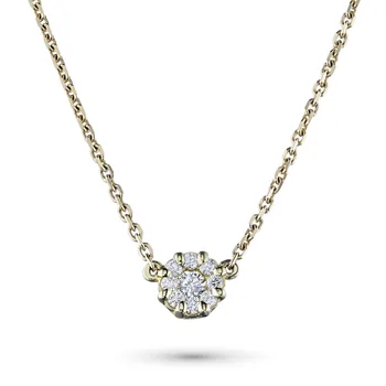 

Necklace in yellow gold with diamonds