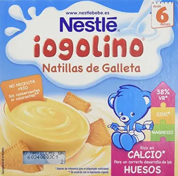 

Nestlé iogolino infant food, custard with cookie-pack of 4x100 gr - Total: 400 gr