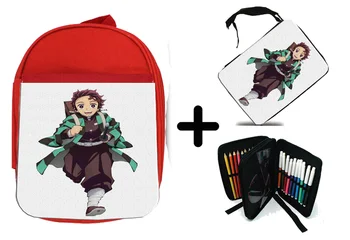 

PACK BACKPACK NETWORK AND CASE TANJIRO KAMADO HUNTING DEMONS school