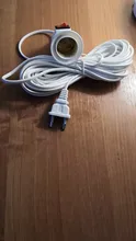 Bases Bulb-Lamp Eu-Plug-Holder-Adapter Power-Cord Converter-On/Off with 4M 8M To 