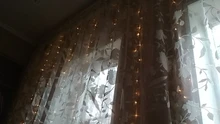 Christmas-Decorations Light Ornament Garland Curtain-String Flash-Fairy Happy Home-Room