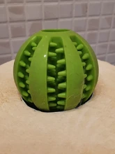 Bola de juguete interactiva para perro, Bola de goma natural con fugas, Limpieza de dientes, 5cm/7cm/11cm, nueva mascota de sandía
