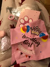 Banner-Accessories Collar Pet-Party-Supplies Birthday-Party-Decor Dog Cat Scarf Hat 
