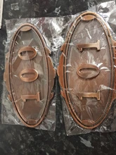 Placa de puerta de plástico ABS para Hotel, placa de puerta personalizada con número de casa de imitación de Metal, bronce, para apartamento, Villa, placa de puerta