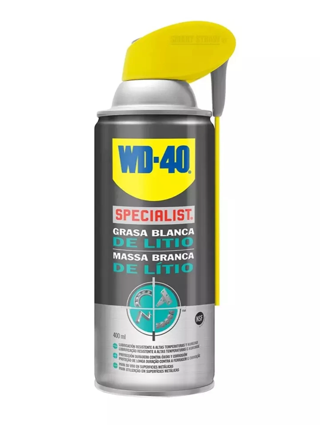 Wd-40 Litio Specifico Bianco Grasso Tutti I Chanels Tipo 400Ml