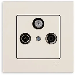 

PnpnElectrıc Gns Eqona Terminated Satellite Socket (Alcad-Sell-TV) TV-Alcad-SELL Socket Ending Cream