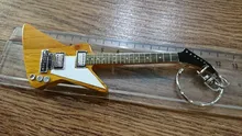 Miniature-Guitar-Keychain Wooden Double-Necks-Guitar with 15-Different-Models Available