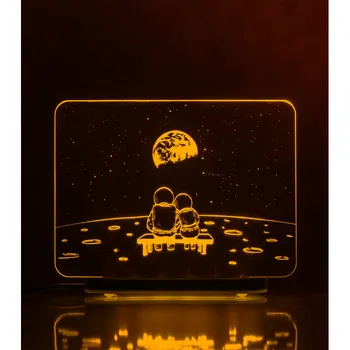 

3D Moon lamp. Romance (21*17)