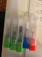 Dmoley-brocas de cerámica de tungsteno para uñas, accesorios de manicura y pedicura