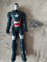 Figuras de acción de Los vengadores de Marvel de 30cm, Thanos, Hulkbuster, Iron Man, Capitán América, Thor, Lobezno, Pantera Negra