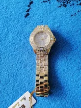 Reloj de moda con diamantes de oro para mujer, pulsera informal de marca de lujo, relojes femeninos