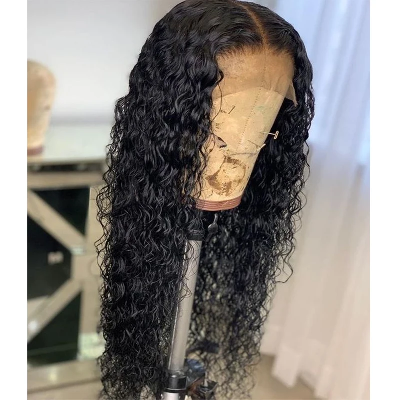 Soltas do Cabelo Encaracolado da Densidade Resistente ao Calor para Mulheres da Fibra 180% para o Cabelo Perucas Sintéticas 5 High Quality Apliques e perucas