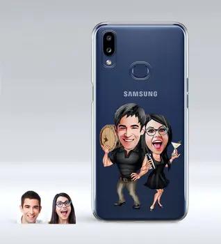 

Personalized Valentine Caricature Of Samsung Galaxy A10s Thin Transparent Silicone Phone Kapağı-18