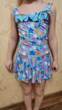 One-Piece Swimsuits Skirt Flowers Children Swimwear Beach-Dress Girls Princesss Kids