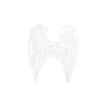 

Realistic big feather angel wings size 60/53 cm white 1821