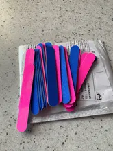 Mini limas 20 piezas para uñas, herramientas de manicura, limas artificiales, desmaquillantes desechables para cutículas, callos de media luna delgados