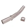 Slip On Motorcycle Exhaust Mid Connect Pipe Middle Link Tube Stainless Steel Exhaust System For Benelli BJ600GS-A