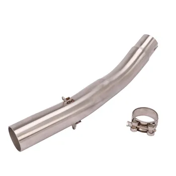 Slip On Motorcycle Exhaust Mid Connect Pipe Middle Link Tube Stainless Steel Exhaust System For Benelli BJ600GS-A