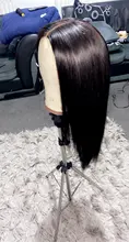 Pelo recto mechones con cierre brasileño extensiones de pelo ondulado mechones con cierre Jet Back extensiones de cabello humano mechones con cierre cabello Remy
