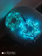 Tira de Luces LED de 5m y 20m con Bluetooth, resistente al agua, DC12V, inteligentes, 5050 RGB, tira de Luces Led, diodo, cinta Flexible, Control + adaptador