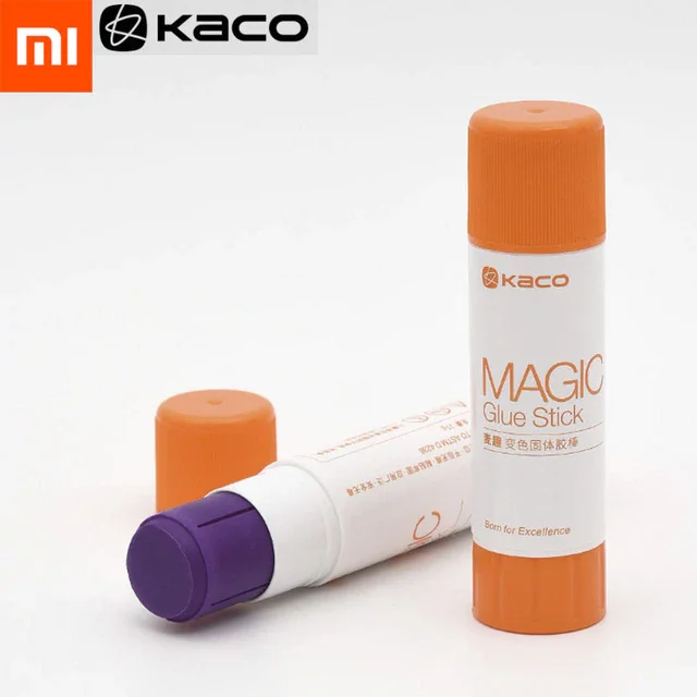 Xiaomi Kaco Волшебный клей карандаш 2 Шт. / Упак. Фиолетовый Цвет Офис Школьные Принадлежности Канцелярские товары