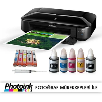 

CANON IX6850 (A3 printer) AND EASY DOLAN CARTRIDGE SYSTEM (1 Page Color Printing 0,01 TL) high Performance Photo Printing Speed