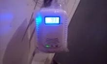 Detector de Gas 2 en 1, alarma de Gas Natural, propano, CO, con Sensor de fugas, con promoción de voz y pantalla LED