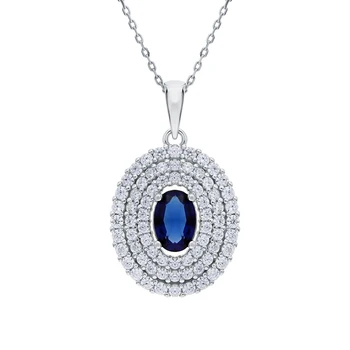 

Silver Pendant with alpanite and cubic zirconia sunlight sample 925