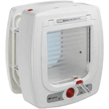 

Microchip Swing Microchip FERPLAST-22.5x16.2x25.2 cm-White-For cats