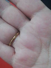 KNOCK titanio acero rosa oro Anti-alergia suave Simple boda parejas anillos bisutería para hombre o mujer regalo