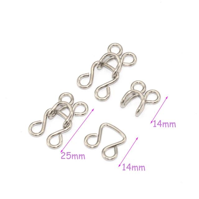 Mini Hook and Eye Bra Strap Hook Swimsuit Bra Hooks Replacement Bra Hook  Lingerie Clasp Hooks for Swimsuit Tops Accessory at  Women's Clothing  store
